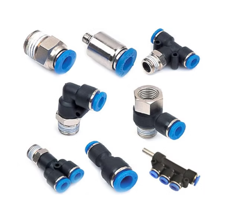 Tubes, fittings, plugs and cables